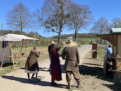 Warten auf die Besucher auf der Loreley an Ostern 22